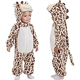 TONWHAR Infant Toddler Kid Halloween Giraffe Cosplay Costume Baby Animal Outfit Snowsuit