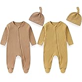 JELYLOVE Unisex Baby Boy Girl Footies Sets Cotton Long Sleeve Infant Rompers 0-12Months Babies' Outfits