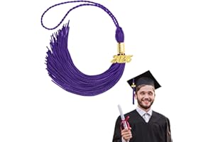 QONCV 2025 Graduation Tassel,Class of 2025 Tassel Graduation,2025 Tassel for Graduation Cap,Charm Ceremonies Accessories for Graduates,Graduation Gown Decoration Tassel Cord for Graduation Purple Tassel