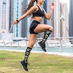 aipoase Skull Compression Socks Knee High
