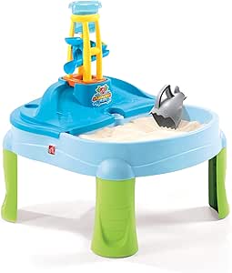 Step2 Splash N Scoop Bay Sand and Water Table, Multicolor, Deluxe Pack: Includes 7 Piece Accessory Set