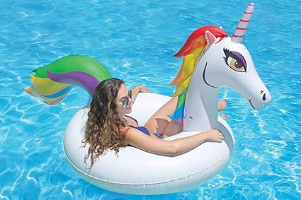 unicorn float swimming