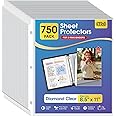KTRIO 750 Pack Sheet Protectors 8.5 x 11 inch, Clear Page Protector for 3 Ring Binder, Plastic Sleeves for Binders, Top Loading Paper Sheets Document Sleeve Letter Size, Office & Home