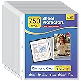 KTRIO 750 Pack Sheet Protectors 8.5 x 11