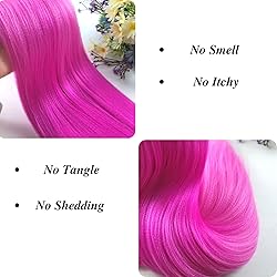 Braiding Hair Pre stetched Pink Prestretched