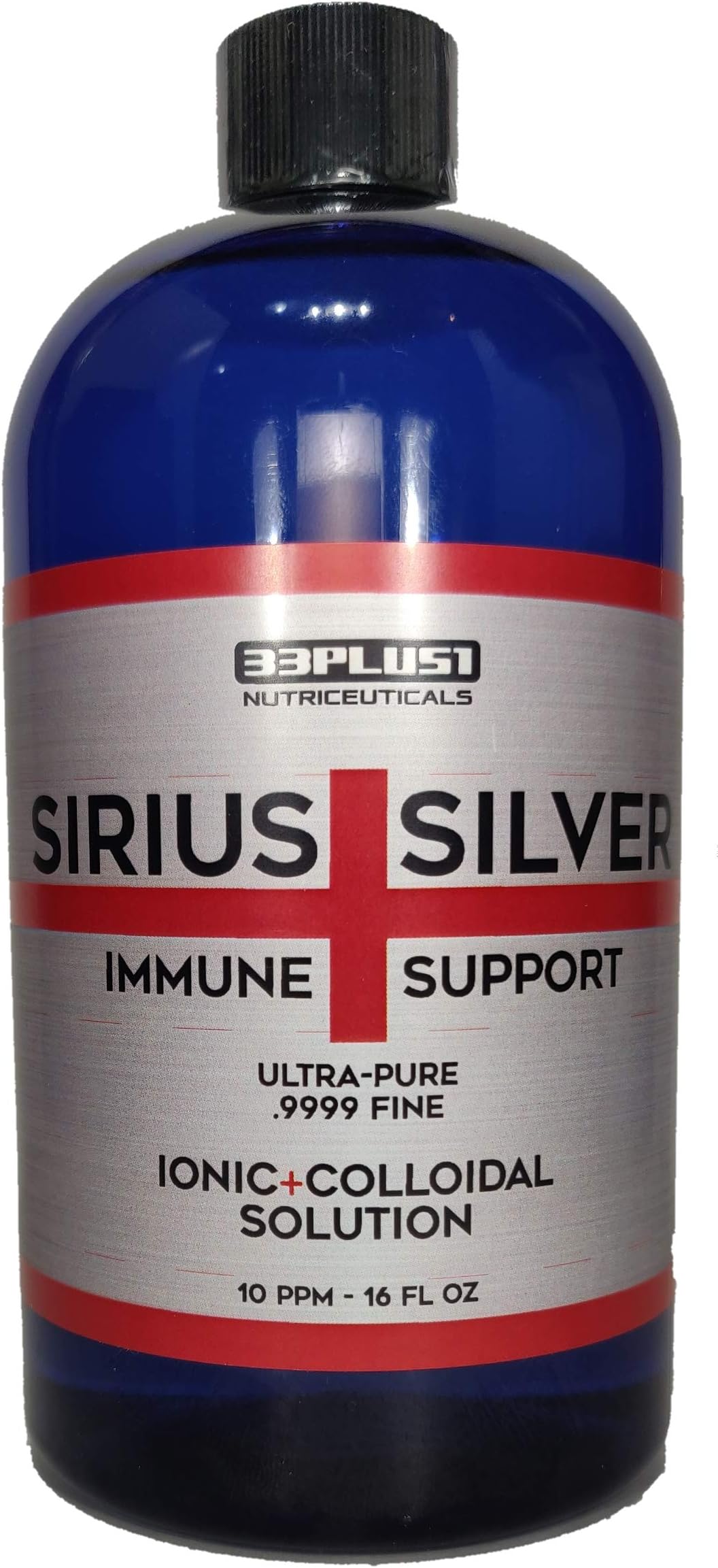 Sirius Silver Ionic Colloidal Silver 10 PPM 16 Ounce