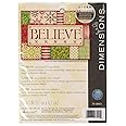 Dimensions 'Believe' Counted Cross Stitch Kit, 14 Count Natural Aida, 7'' x 5''