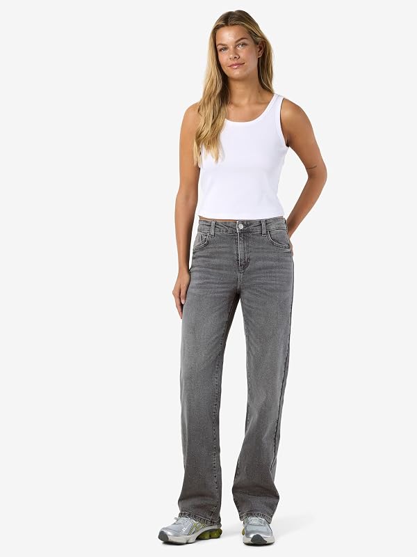 NMYOLANDA Nw Wide Jeans AZ371DG FWD Noos, Denim Grigio Scuro, 26W x 30L — foto 4 di 8