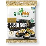 gimMe Organic Roasted Seaweed - Restaurant-style Sushi Nori Sheets - 0.81 Ounce