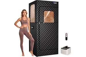 TOREAD Portable Steam Sauna Tent for Home, Full Size Sauna Box Portable Sauna for Home, 9 Adjustable Heat Levels, Fast Heating & Foldable Design for Relaxation