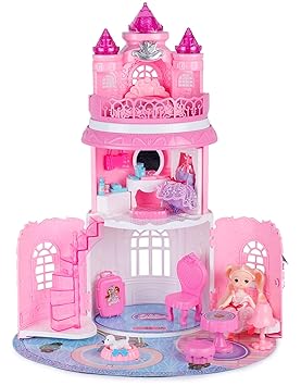 Webby DIY Beautiful Dream Doll House,Pink
