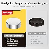 Wukong N45 Tiny Magnets 6x2mm 60 Pack Small Neodymium Magnets for Craft DIY view 4