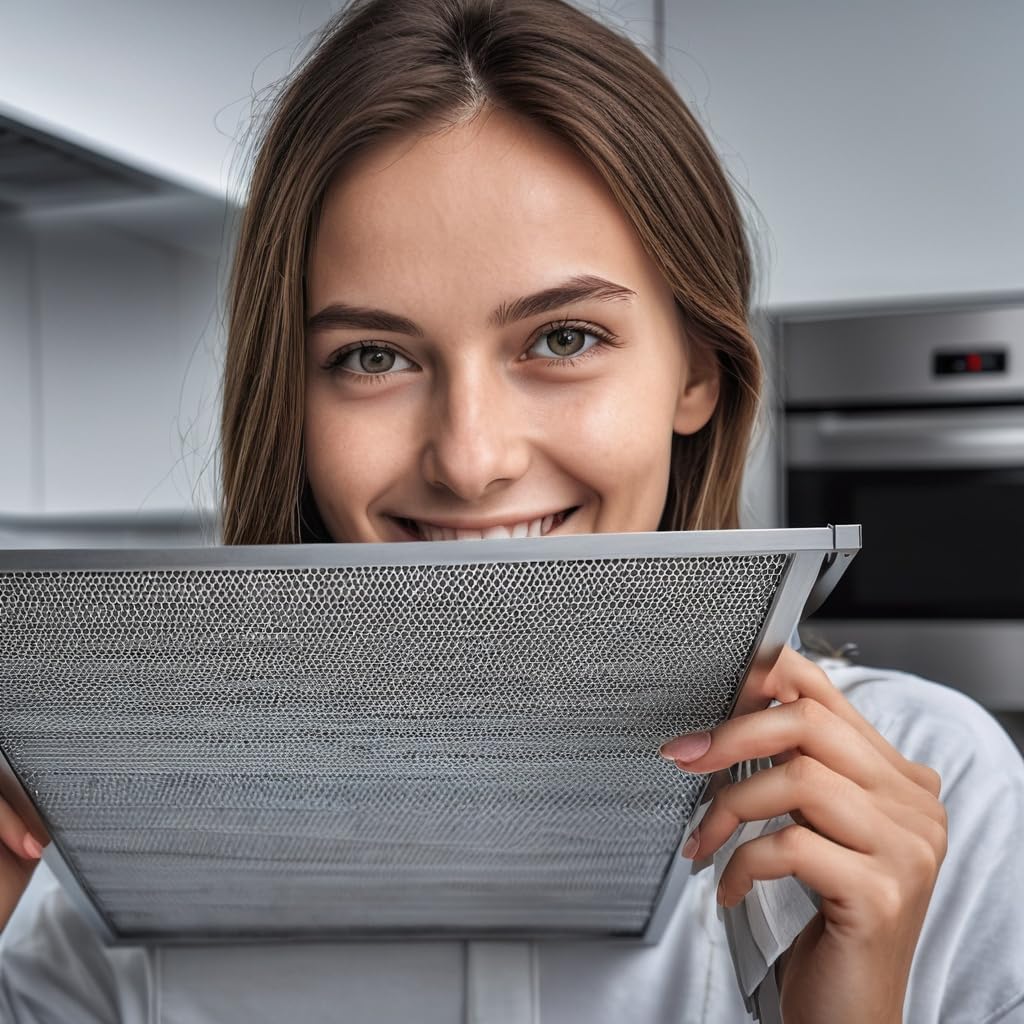 Amazinpure 4-Pack WB06X10309 5230w1a012b Microwave Grease Filters Compatible with GE WB06X10359 WB06X10654 LG 5230W1A012A 5230W1A012C Frigidaire 5304464105 5304478913 Kenmore PS228019