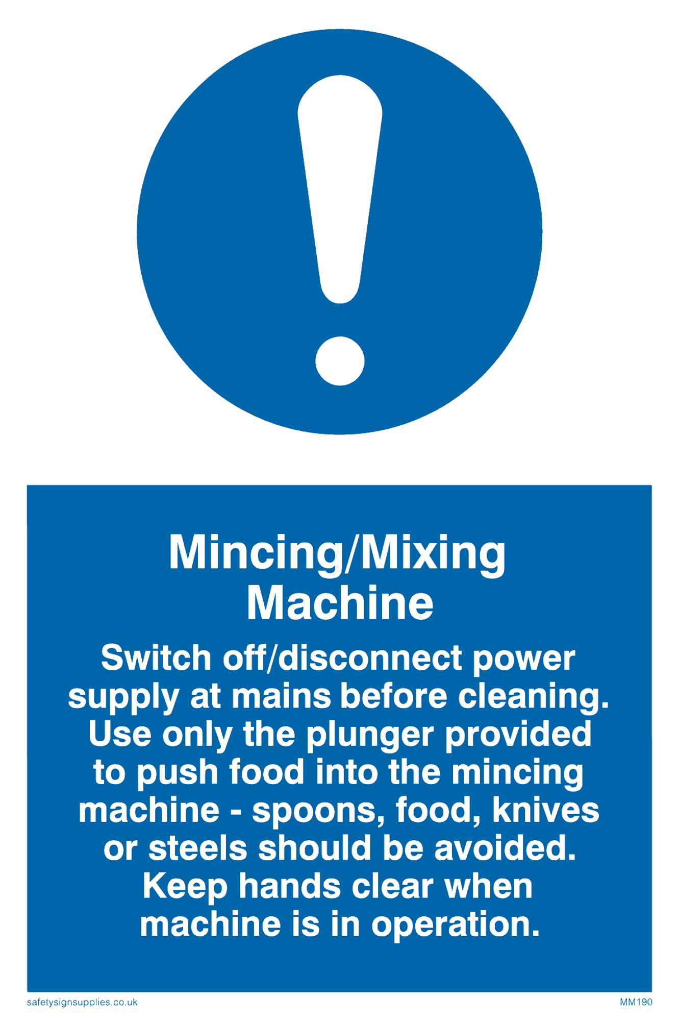 Pack of five - Mincing Sign - 100x150mm - A6P