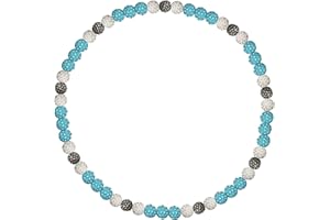 EXPHAIN Philadelphia Phils Baseball Necklace For Men Women Baseballer Inspired Beaded Necklace Unisex Rhinestone Discoball Necklaces Jewelry-gift for baseball team lovers