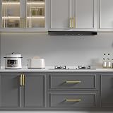 Goldenwarm 5 Pack Gold Cupboard Handles 320mm Center 332mm Overall view 5