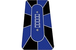 nuveti 70 x 35 Inch Texas Hold'em Poker Mat Portable Rubber Poker Table Top Water Waterproof, Noise Reduction Poker Table Top for Any Tabletop Game