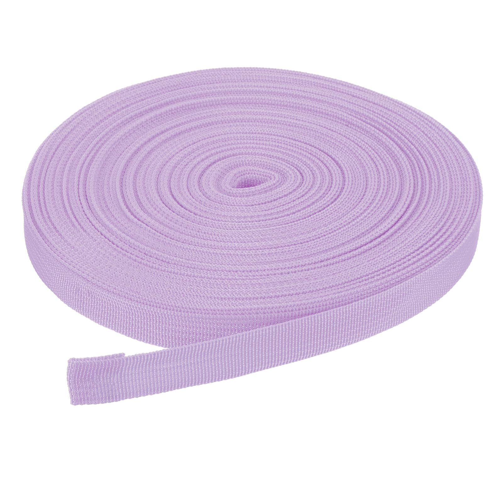 DMiotech 25 Yard x 3/4 inch Width Nylon Webbing Strap Poly Flat Webbing Strapping for DIY Craft Backpack Strapping, Sewing, Outdoor Gear Repair, Pink Purple