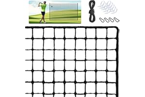 PARPEAK Golf Nets Practice，Sports Nets for Backyard Driving Real Golf Balls10ft to 60ft, Ball Stop Netting for Garage Swing Training, Indoor Outdoor Nylon Heavy Duty Soccer, Basketball, Pickleball Accessories