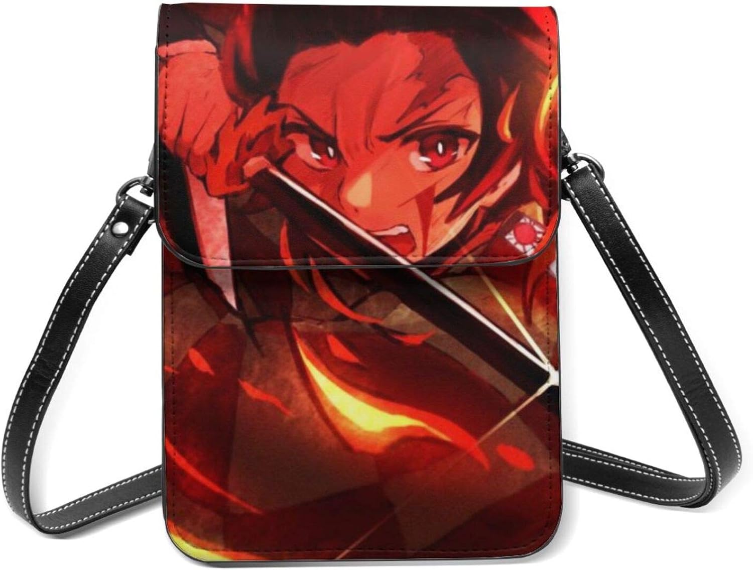 Anime Demon Slayer Kimetsu No Yaiba Small Crossbody Coin Purse Phone 