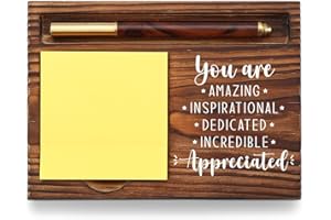 YODOCAMP Team Appreciation Gifts for Employees, You Are Incredibly Appreciated Gifts Desk Self-Stick Note Pad Holders, Thank You Gift for Staff Friends Team Healthcare Worker Coworker Sticky Notes Holder TZP10