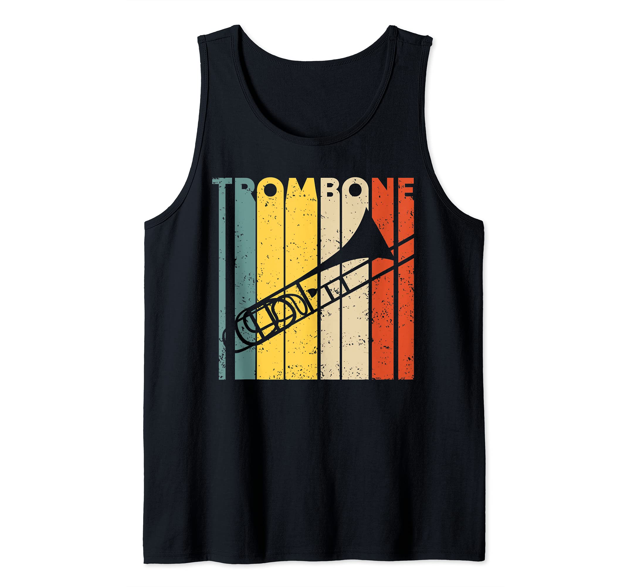 Retro Vintage Trombone Marching Band Trombonist I Trombone Tank Top