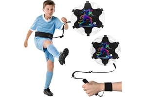 READAEER Soccer Training Equipment for Kids Adults, Adjustable Waist or Wrist Belt for Kicking and Passing Practice, no Waste time Picking up The Ball(Football is not Included)