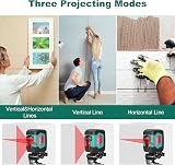 HYCHIKA Laser Level Self Leveling Dual Module 2 Lines Magnetic Base view 4