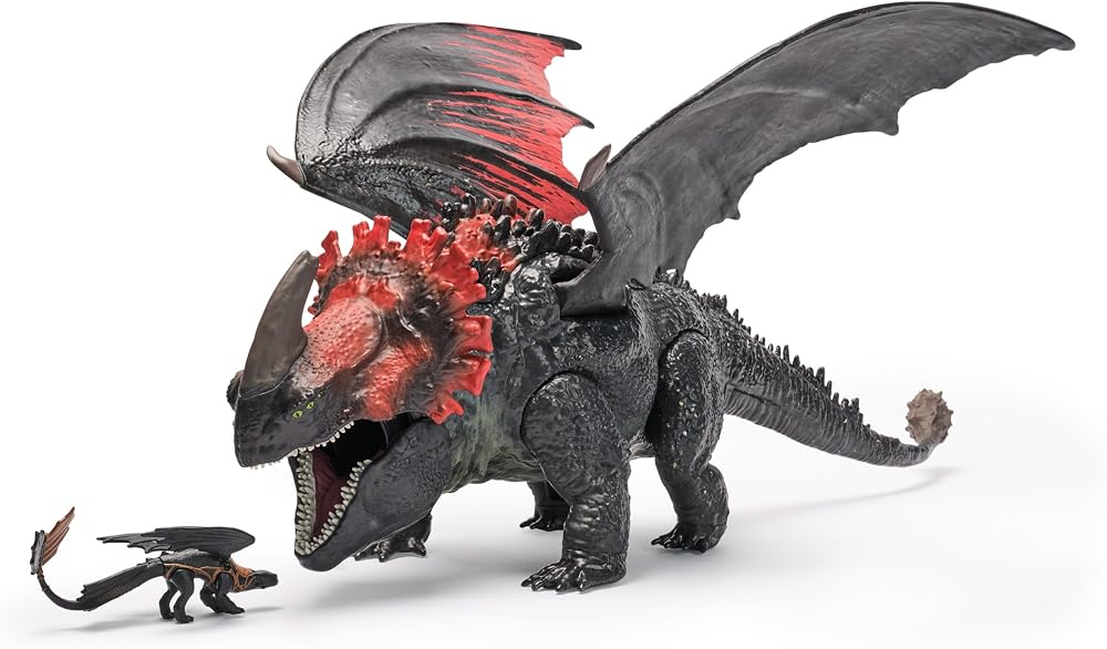 Dreamworks Dragons World of Berk Red Death Chomping Rampage Action Figure