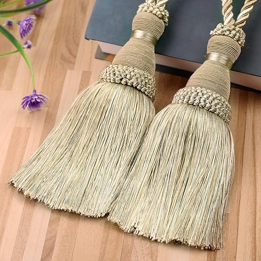 Amazon Com Kiseng Curtain Tassel Tiebacks Beaded Tassels Curtain