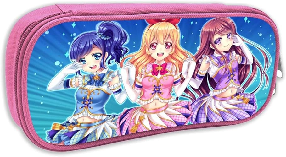 Amazon 人気アイカツ 2 ペンケース かわいい 大容量 筆箱多機能おしゃれ 筆入れ ぺんバッグ シューズ バッグ