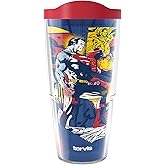 Tervis Warner Brothers DC Comics Superman The One and Only 85th Anniversary Made in USA Double Walled Insulated Tumbler Travel Cup Keeps Drinks Cold & Hot, 24oz, Classic
