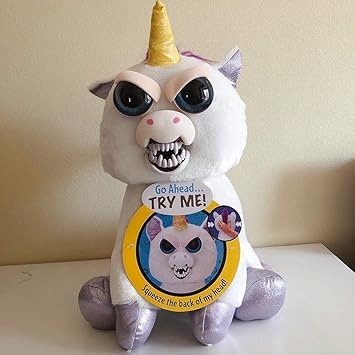 stuffed animal angry face