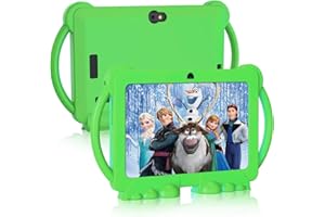 YOBANSE Kids Tablet, 7 inch Tablet for Kids 3GB RAM 32GB ROM Android 11.0 Toddler Tablet with Bluetooth, WiFi, GMS, Parental Control, Dual Camera, Shockproof Case, Educational, Games(Green)