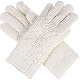 Be Your Own Style BYOS Womens Winter Warm Cable Knit Soft Chenille Fleece Lined Gloves Many Styles