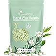 Mallowwax Hard Wax Beads - Wax for Sensitive Skin Hair Removal - Tea Tree Wax Beads for Face, Underarms, Bikini, Legs