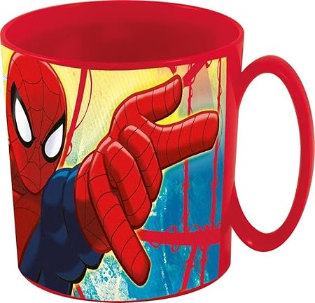 Marvel Spiderman de plástico Taza Infantil - Taza con asa para ...