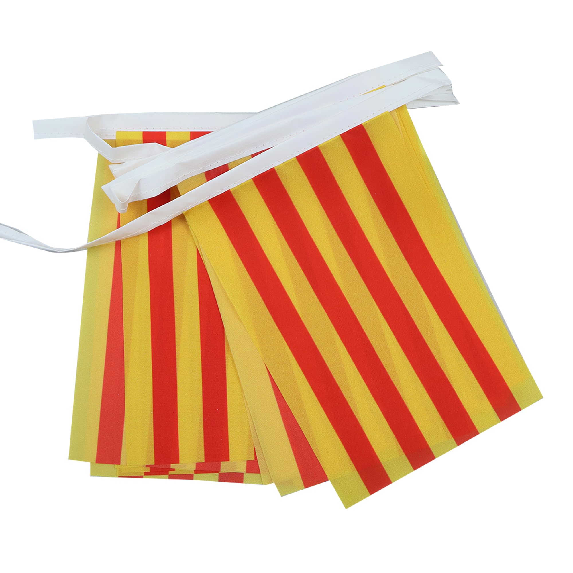 AZ FLAG - Catalonia Bunting Flag - 13 Ft Garland with 20 Small Catalan Flags 6'' x 4'' - 100% Polyester String Pennant - 4 meters