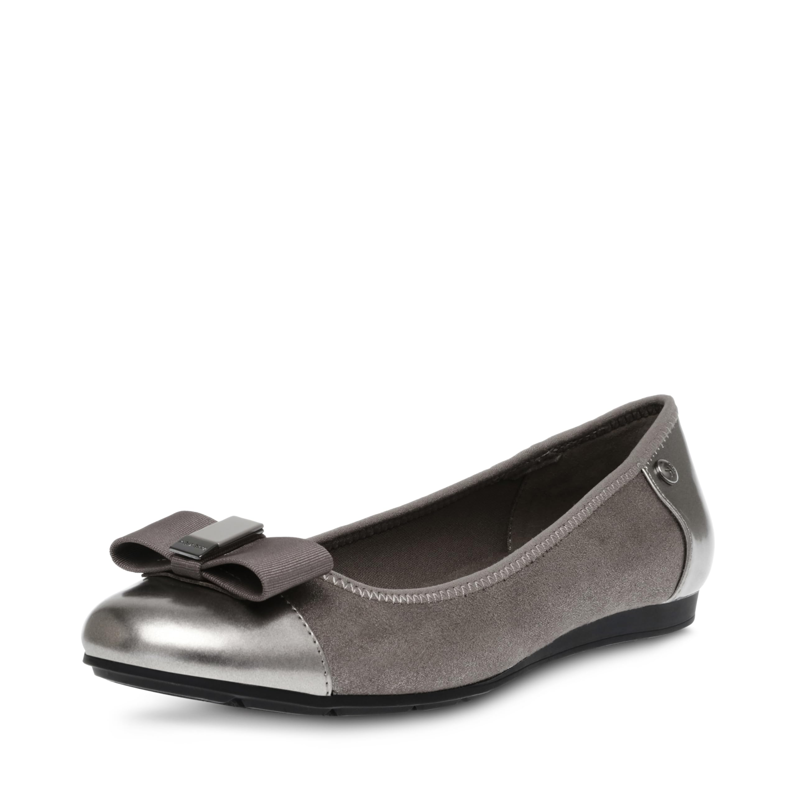 Anne Klein Women’s Ballet Flat Alive, Pewter Multi, 6