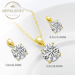 Impalsory Necklaces for Women, 18K Gold Plated