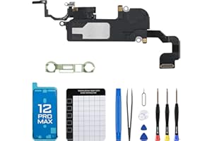 DGSCSMY for iPhone 12 Pro Max Earpiece Front Speaker Replacement Repair Kit 6.7" OEM Ear Module Part with Ambient Light Sensor Proximity Sensor Connector Fix Tools A2342 A2410 A2411 A2412