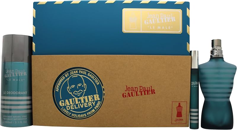Jean Paul Gaultier Le Male Eau de Toilette 75ml Gift Set with Deodorant &