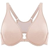 DELIMIRA Women's Front Closure Racerback Bras Underwire Plus Size Seamless Plunge Comfortable Bra