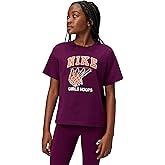 Nike Girls' Sportswear Club Basketball Hoop Boyfriend T-Shirt