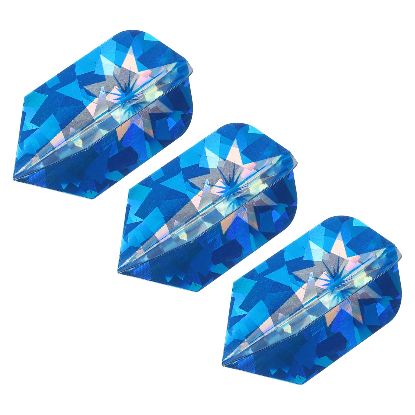 PATIKIL Slim Dart Flights, 3 Pack PET Unique Design Dart Accessories for Steel Tip Dart and Soft Tip Darts, Blue
