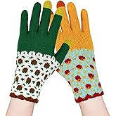 Feelorna Women's Winter Gloves, Fashion Warm Touch Screen Gloves, Elastic Cuff Thermal Knit Gloves for Cold Weather Outdoors