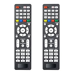 (Pack of 2) Universal TV Remote Compatible for