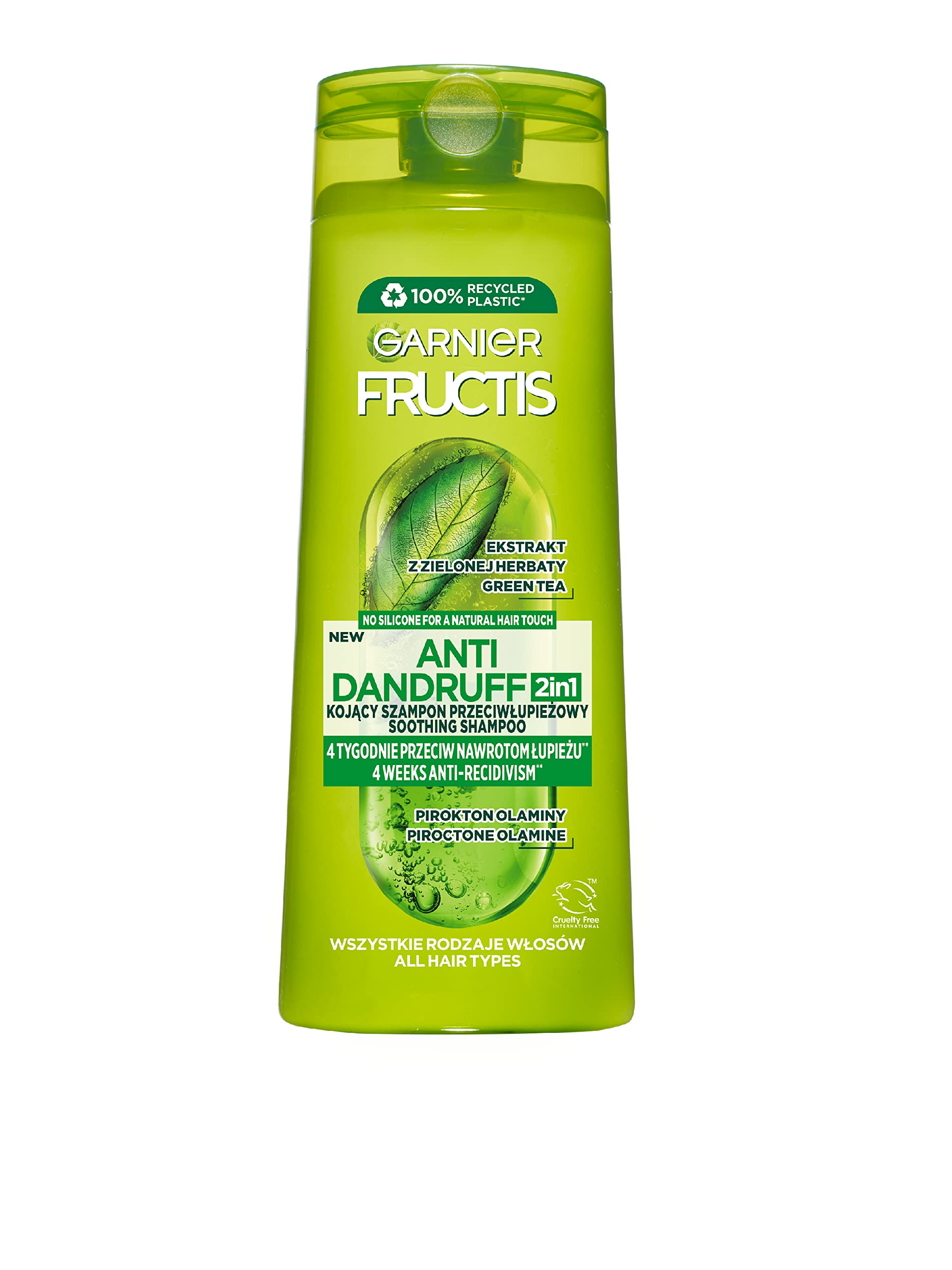 Garnier Fructis Anti-Dandruff Hempoo 2 in 1 for Normal Hair, Nourishes, Nourishes and Strengthens 400 ml