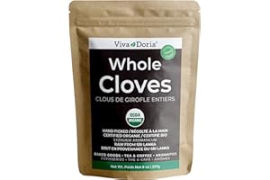 Viva Doria Organic Ceylon Cloves Whole, Hand Picked Whole Clove, 227g | Raw From Sri Lanka