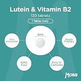 MOBU Lutein 50mg and Vitamin B2 120 Tablets Vision Support Vegan GMP view 6